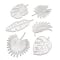 6 Pack: Tropical Leaves Cutting Die Set by Recollections™